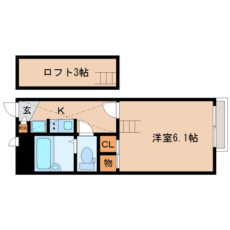 王寺駅 徒歩18分 2階の物件間取画像